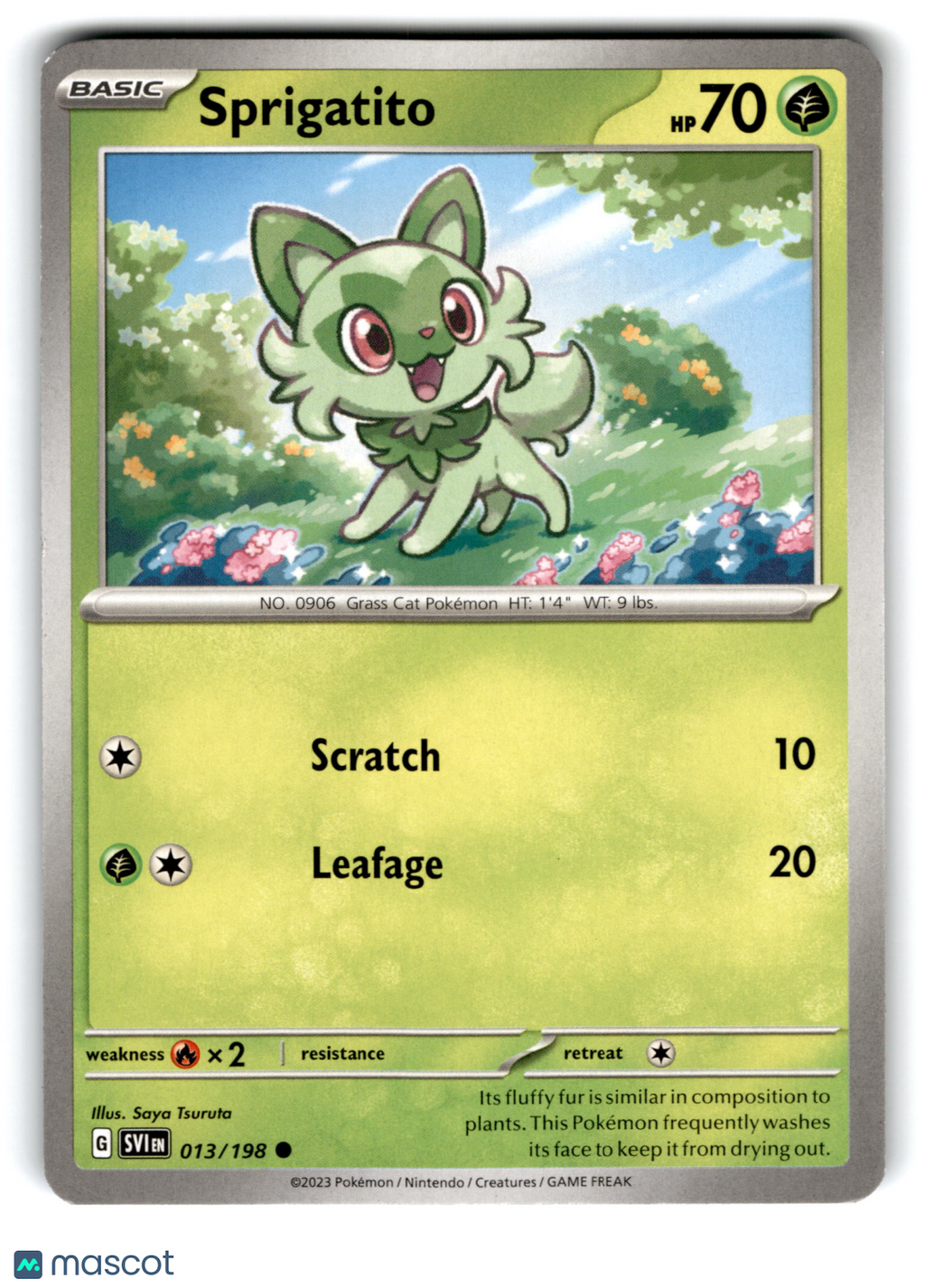 2023 Pokemon Sprigatito #13/198