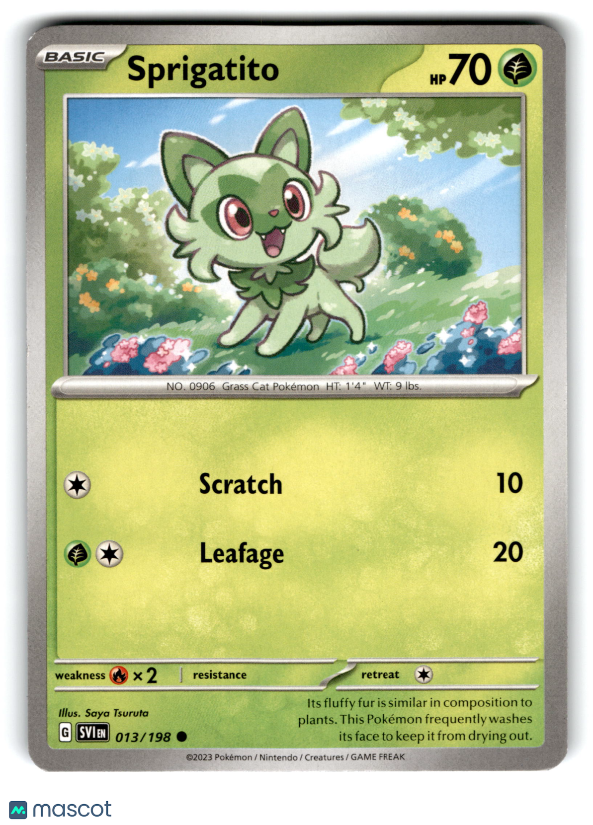 2023 Pokemon Sprigatito #13/198