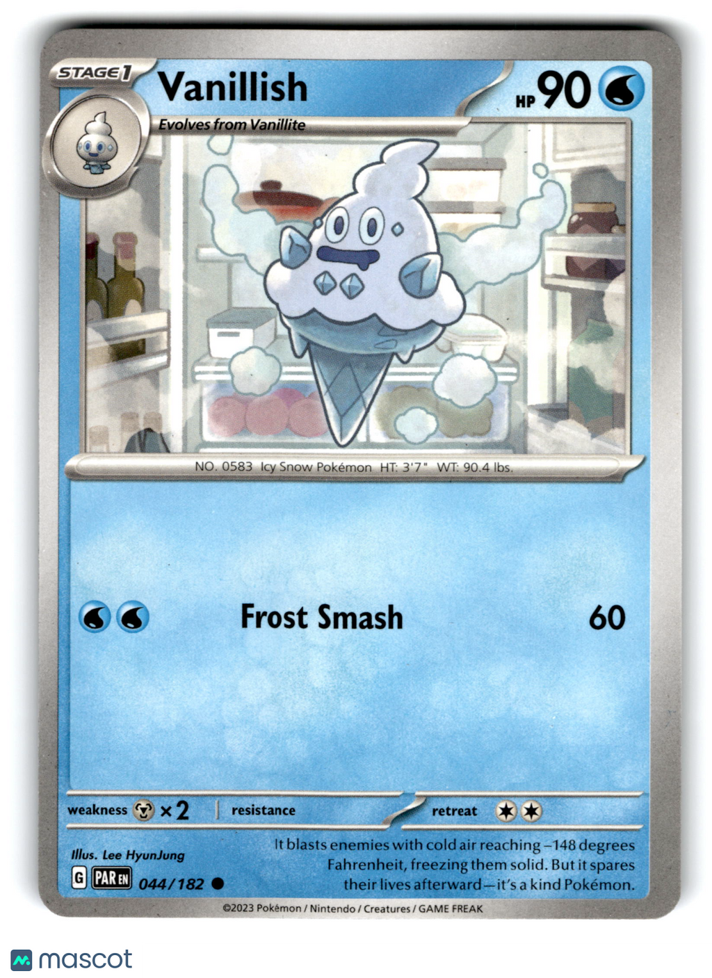 2023 Pokemon Vanillish #44/182