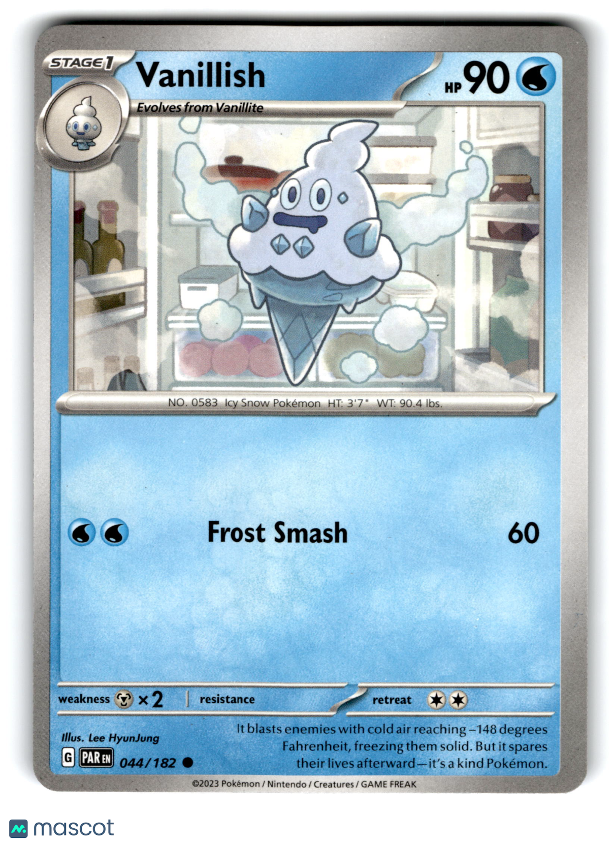 2023 Pokemon Vanillish #44/182