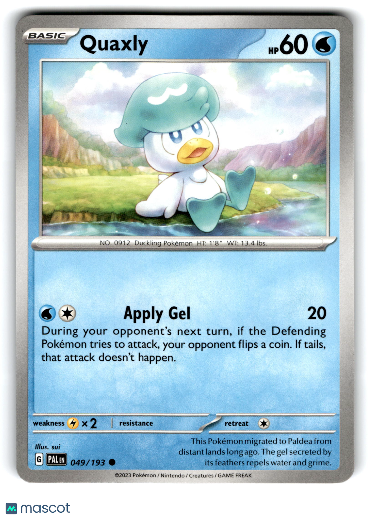 2023 Pokemon Quaxly #49/193