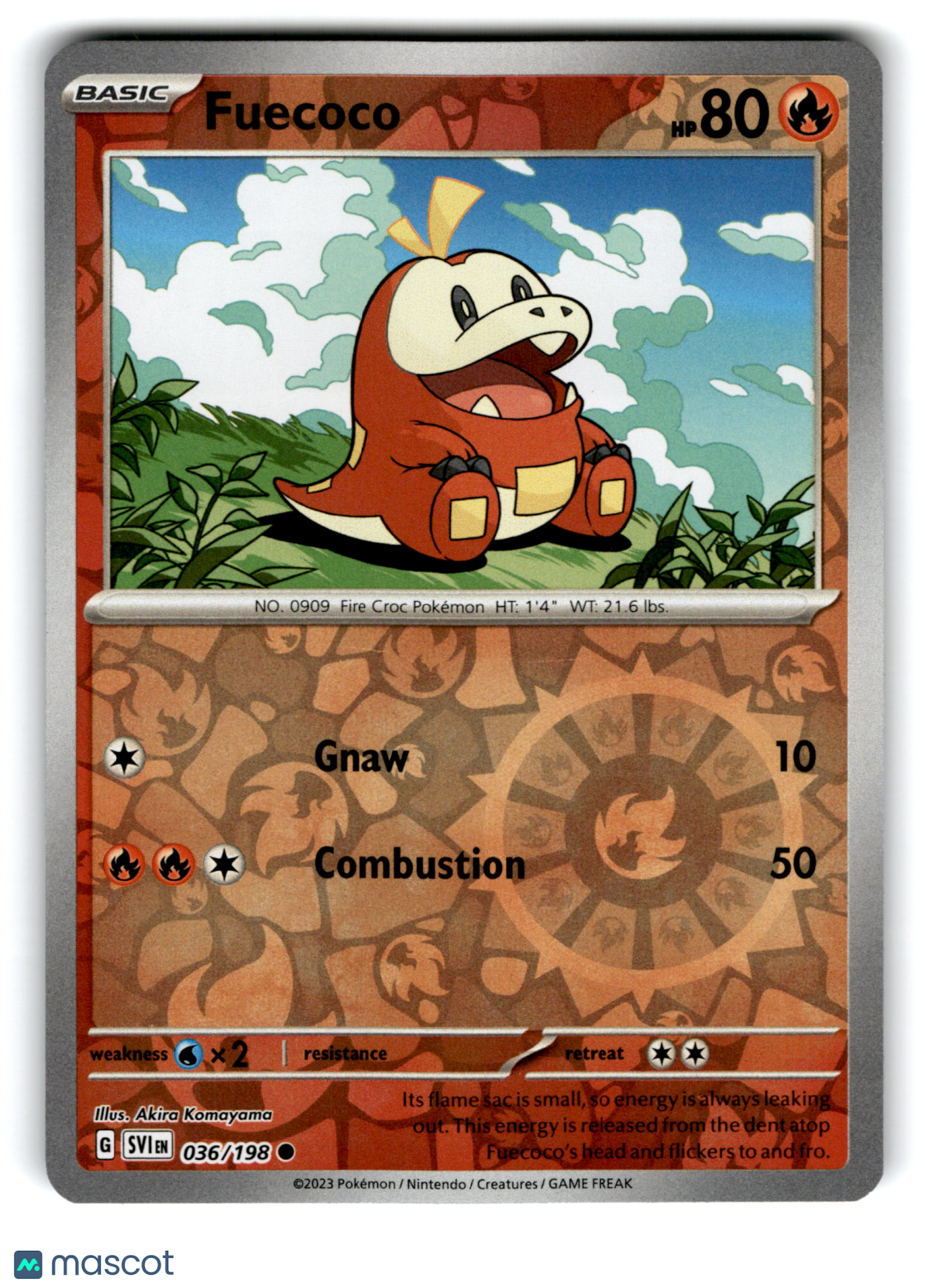 2023 Pokemon Fuecoco #36/198