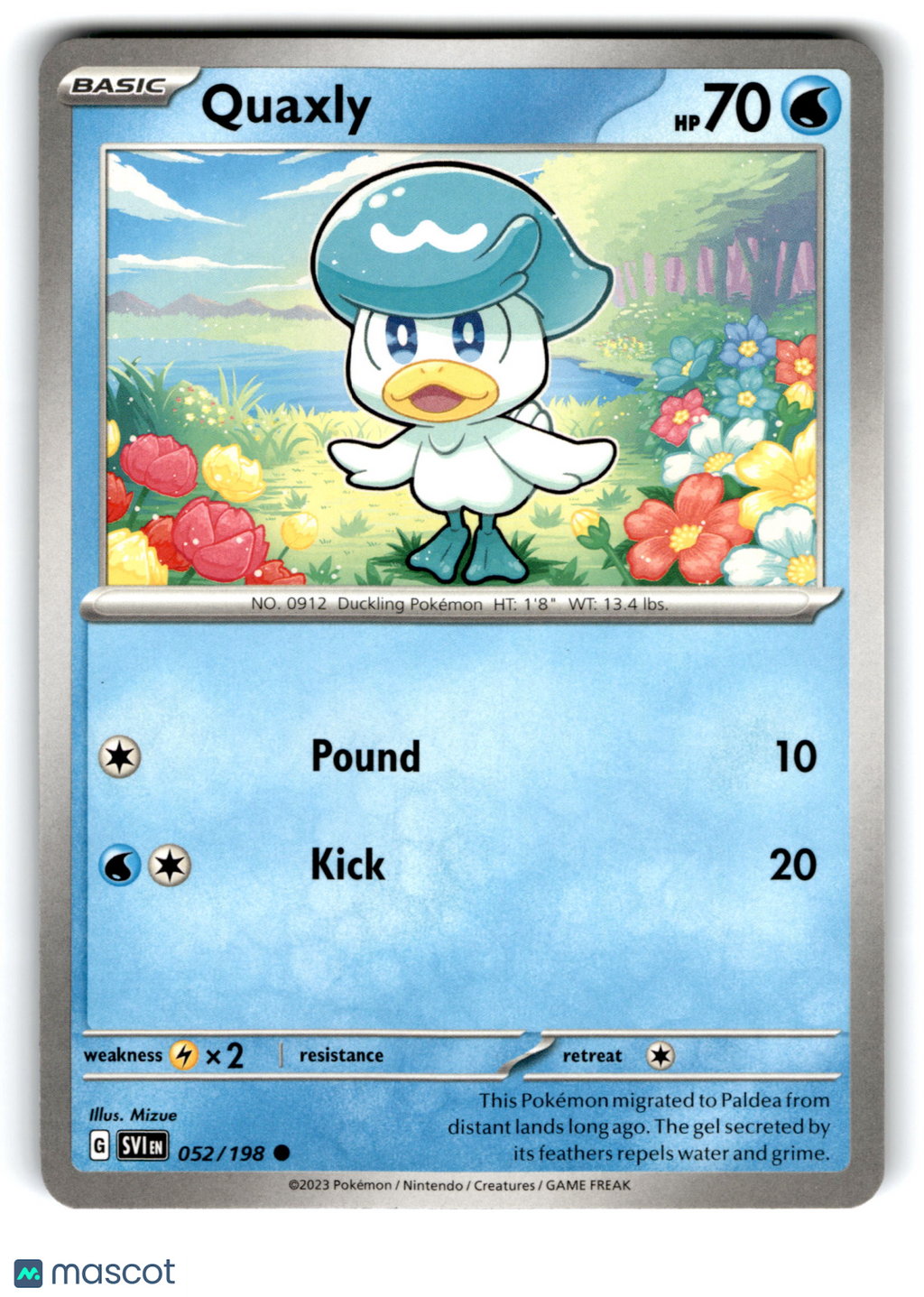 2023 Pokemon Quaxly #52/198