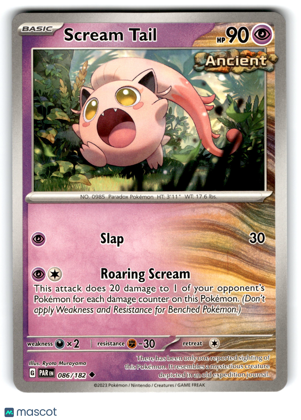 2023 Pokemon Scream Tail #86/182