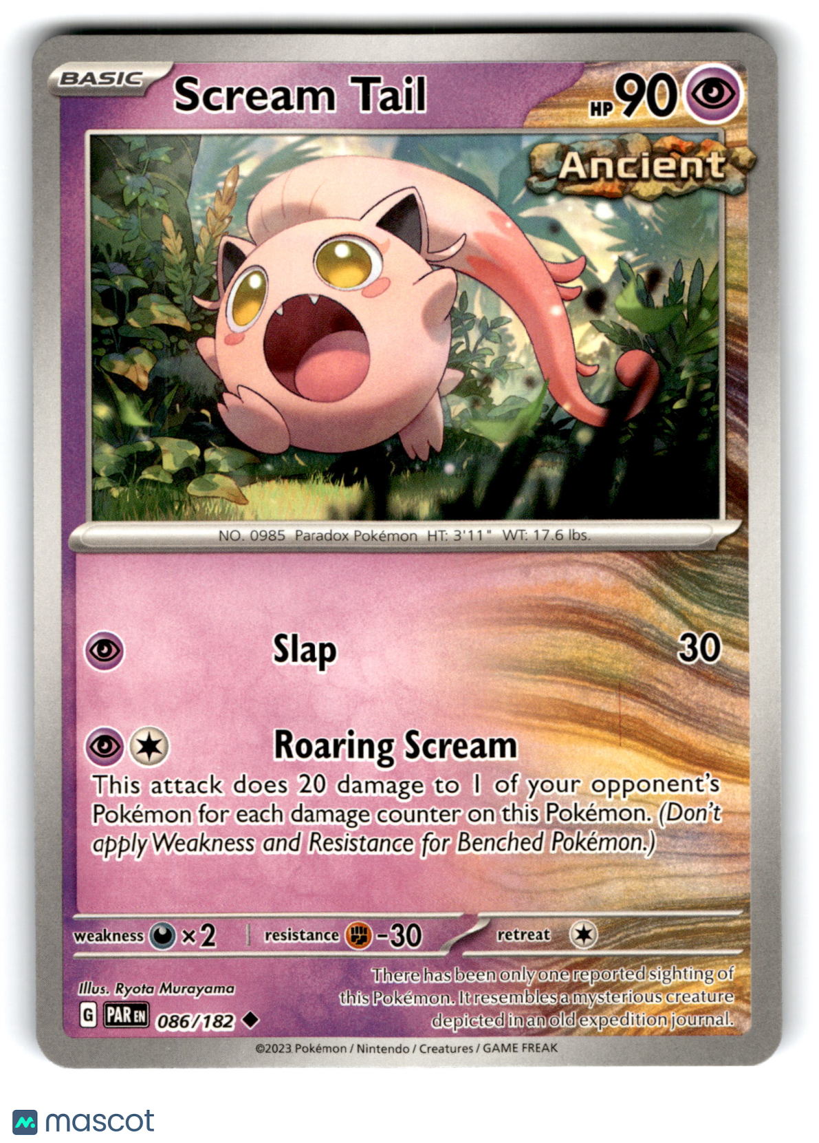2023 Pokemon Scream Tail #86/182