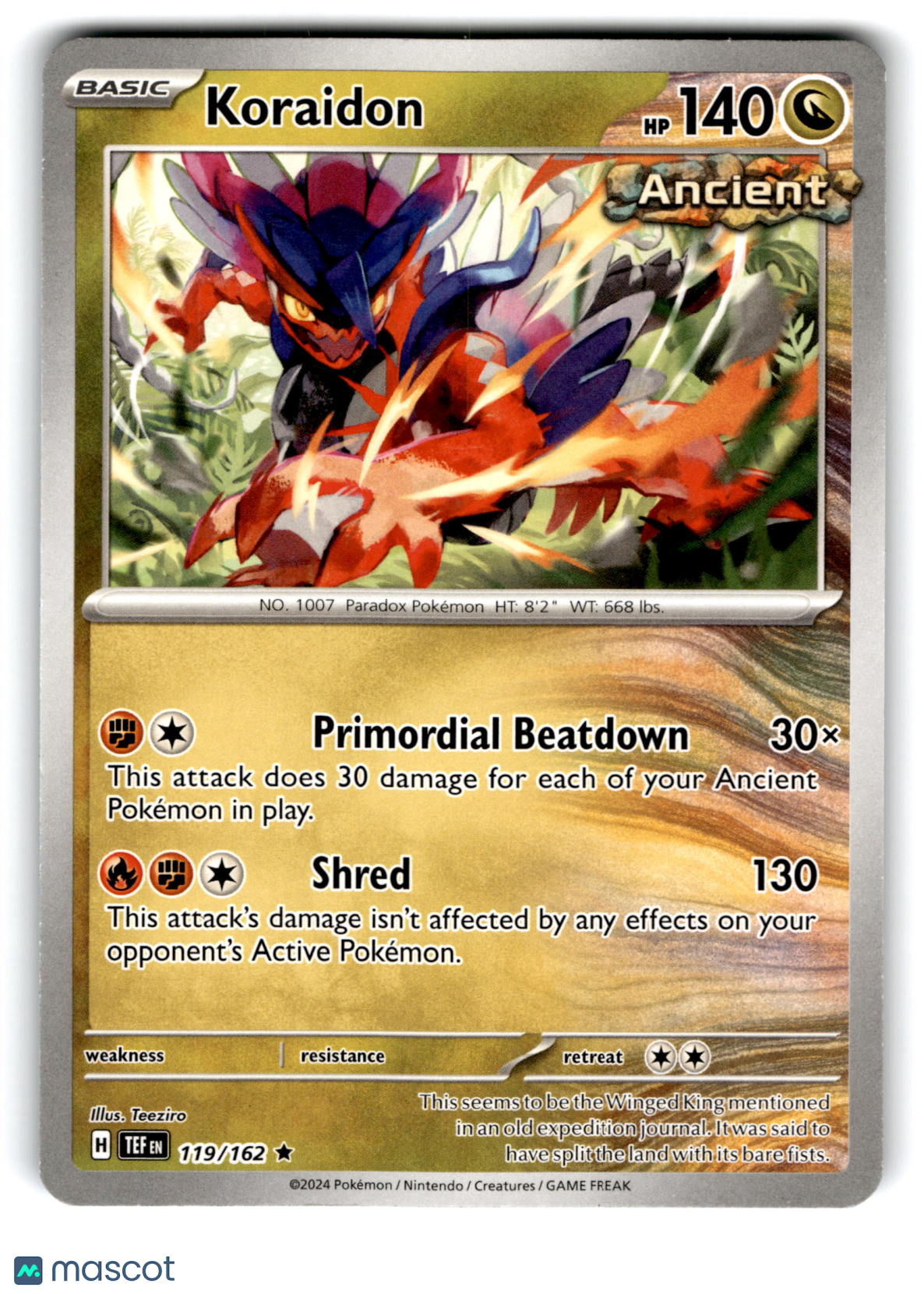 2024 Pokemon Koraidon #119/162