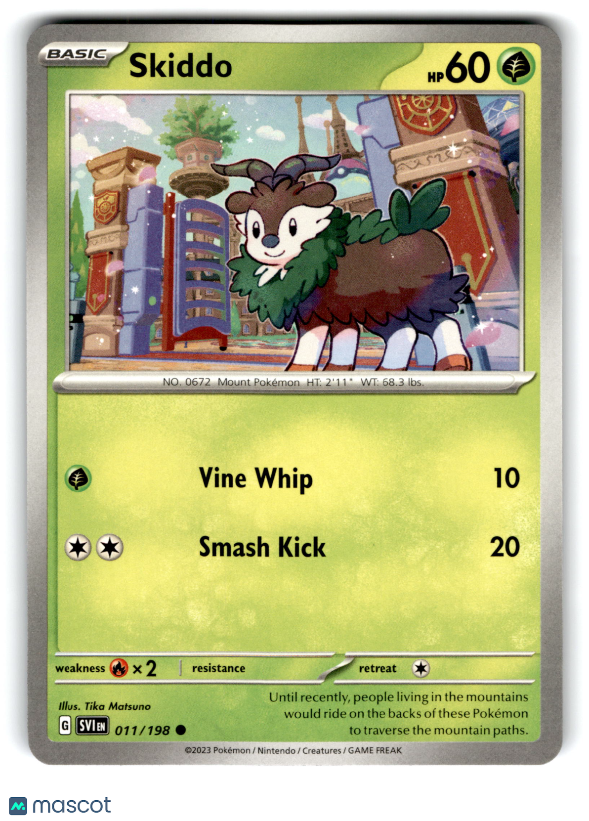 2023 Pokemon Skiddo #11/198