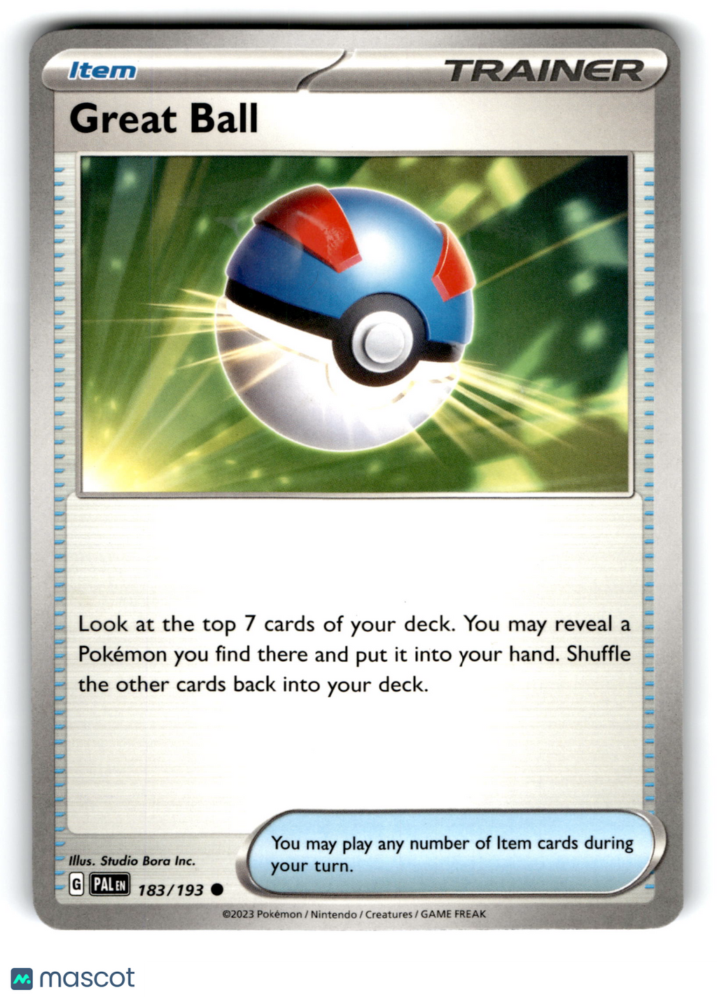 2023 Pokemon Great Ball #183/193