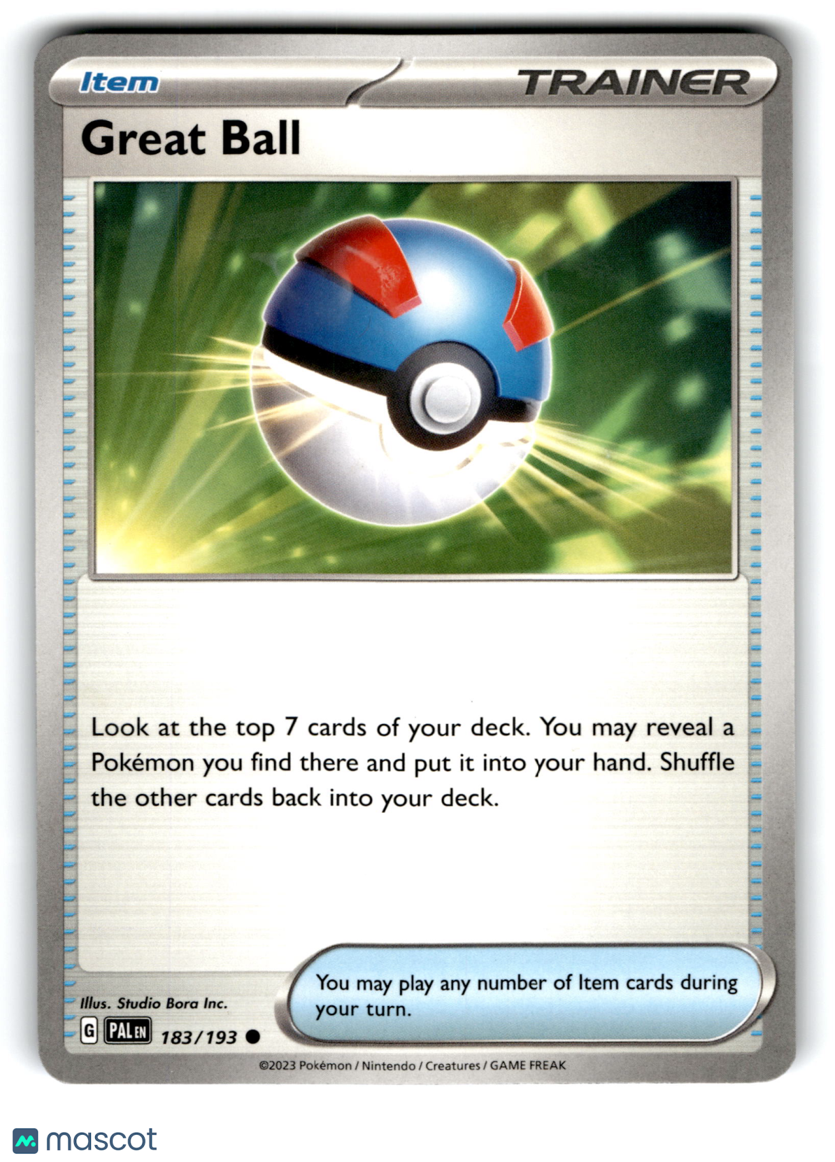 2023 Pokemon Great Ball #183/193