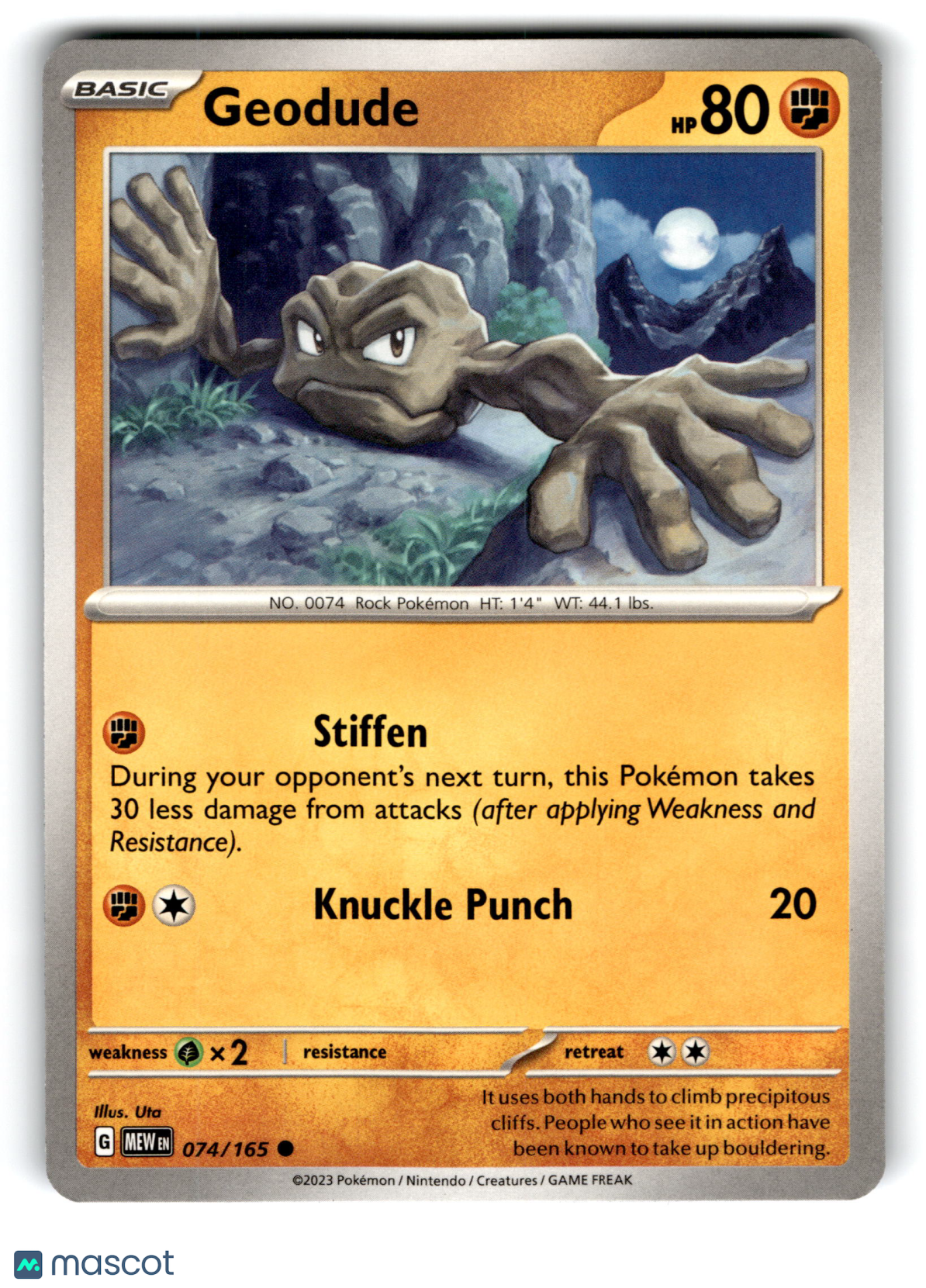 2023 Pokemon Geodude #74/165