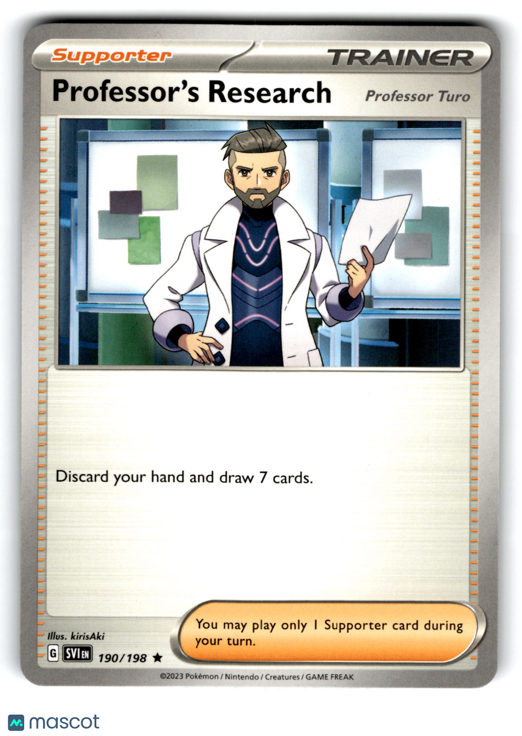 2023 Pokemon Professor's Research (Professor Turo) #190/198
