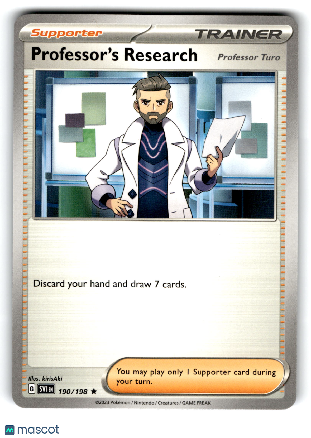 2023 Pokemon Professor's Research (Professor Turo) #190/198