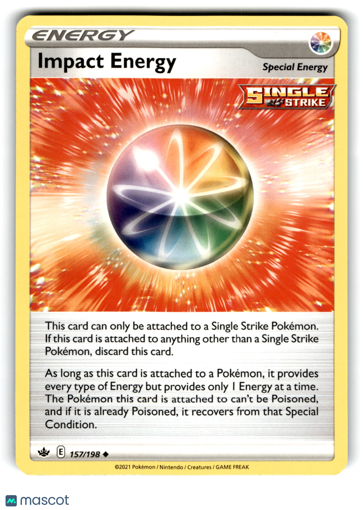 2021 Pokemon Impact Energy #157/198