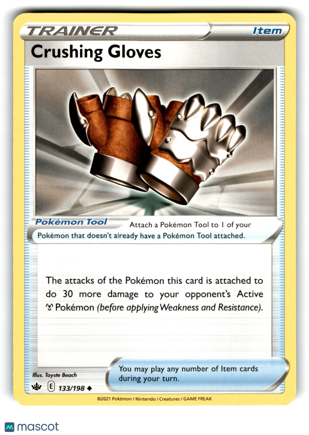 2021 Pokemon Crushing Gloves #133/198