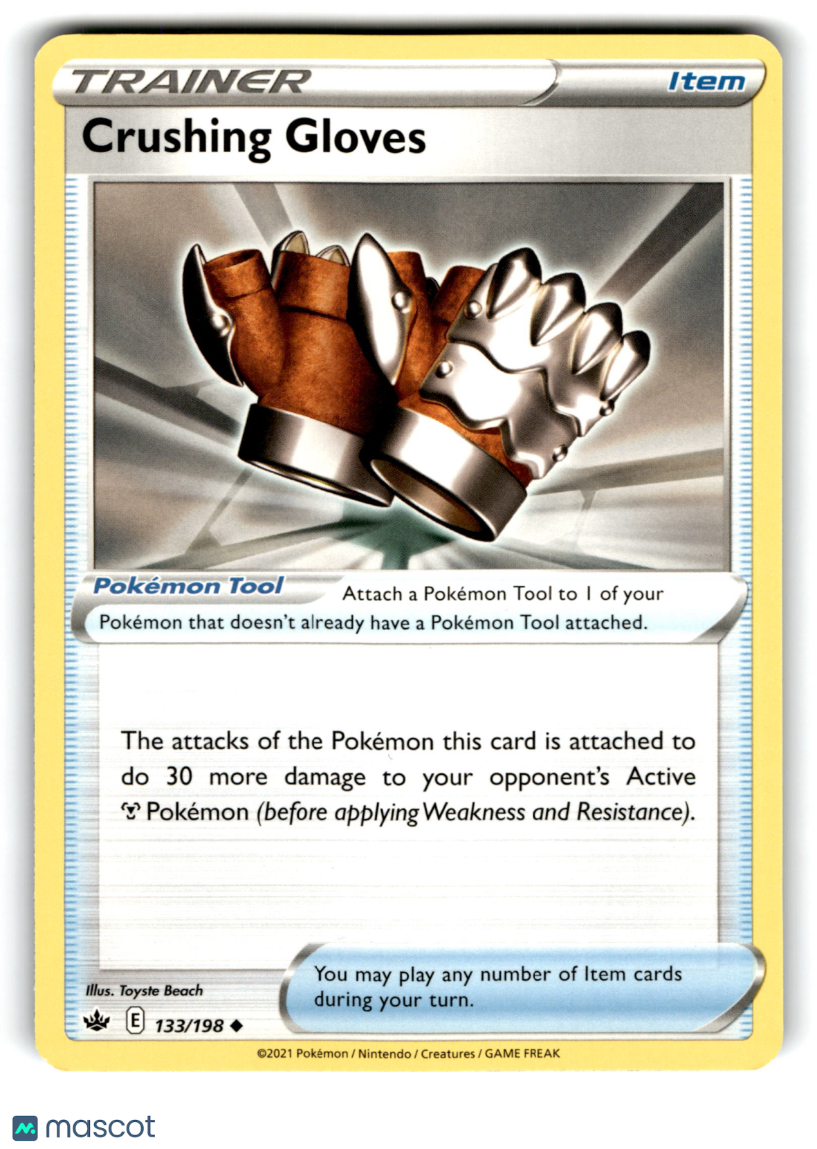 2021 Pokemon Crushing Gloves #133/198