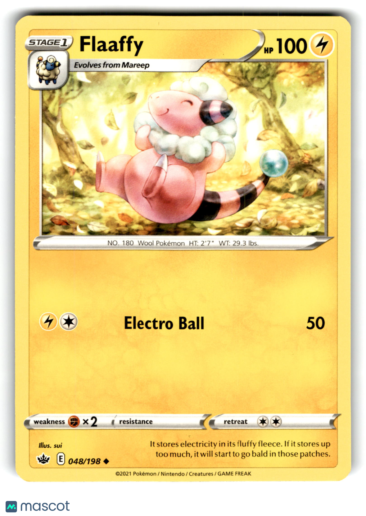 2021 Pokemon Flaaffy #48/198