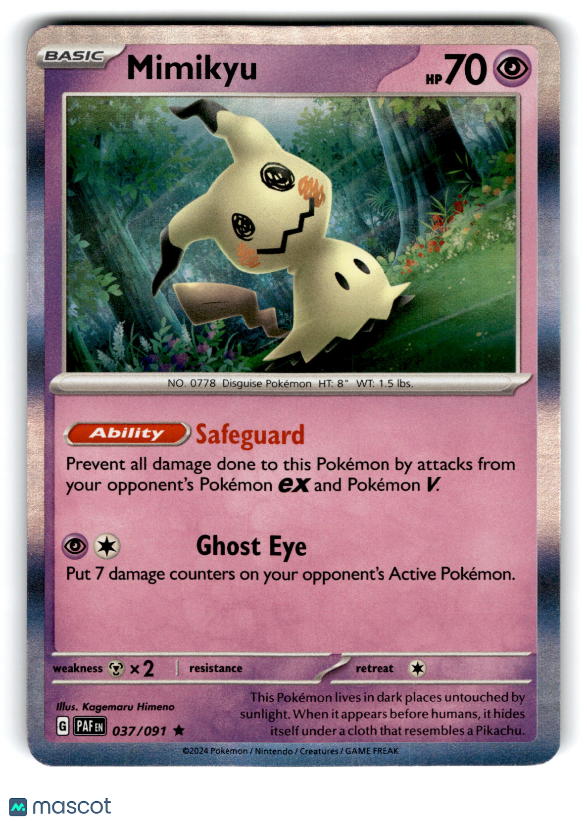 2024 Pokemon Mimikyu #37/91