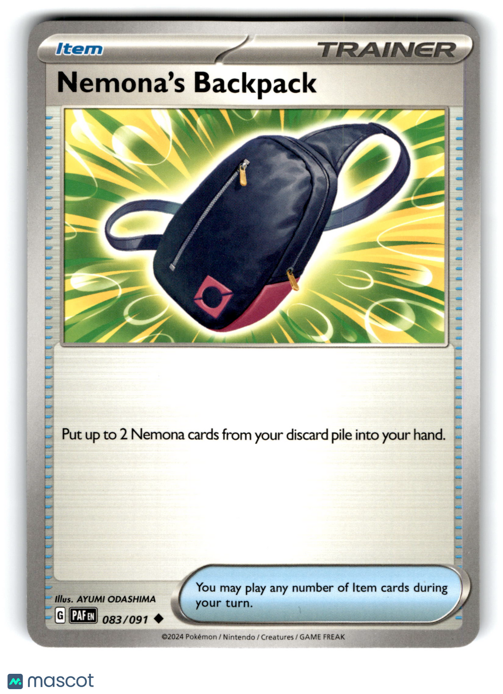 2024 Pokemon Nemonas Backpack #83/91