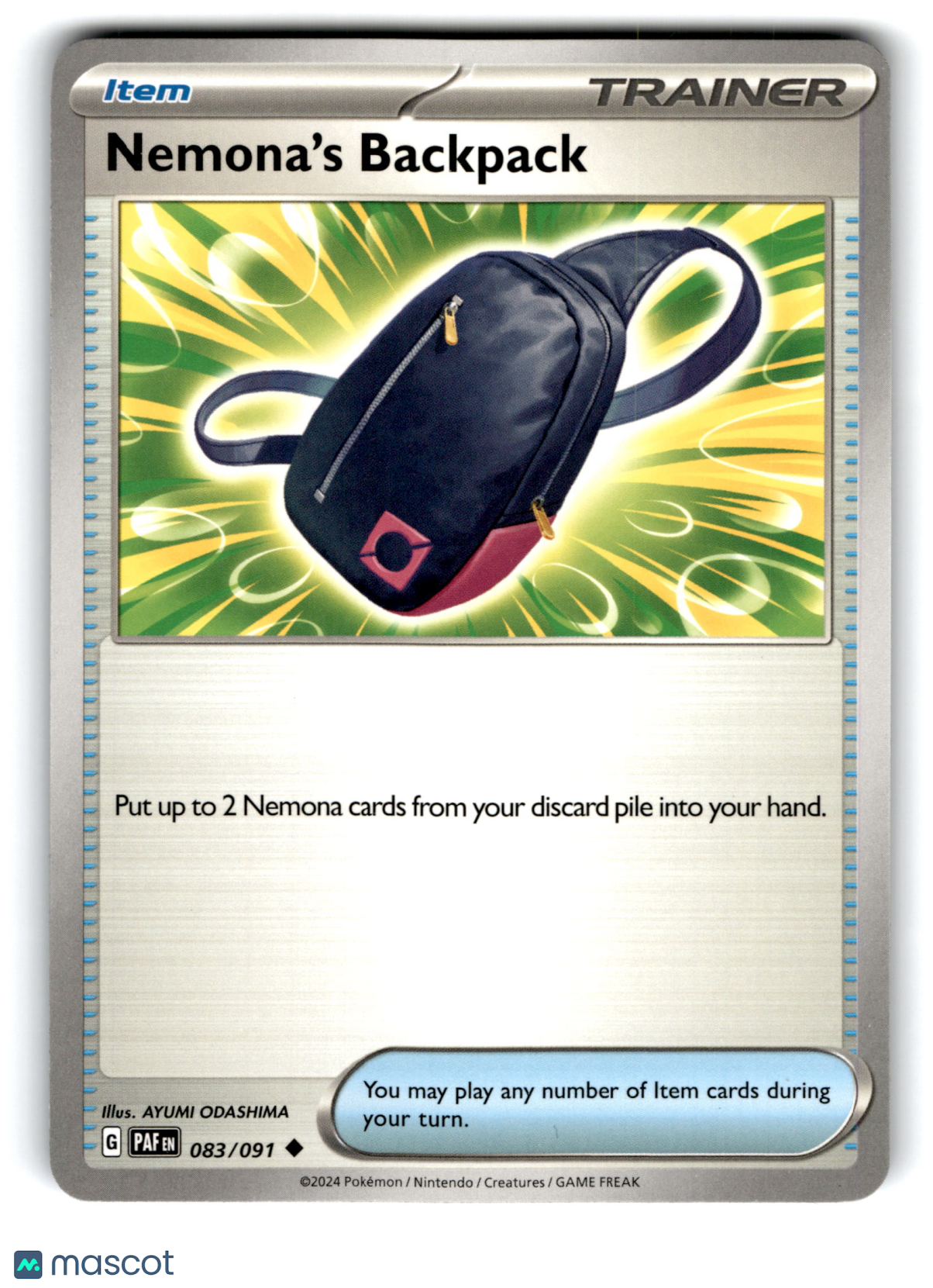2024 Pokemon Nemonas Backpack #83/91
