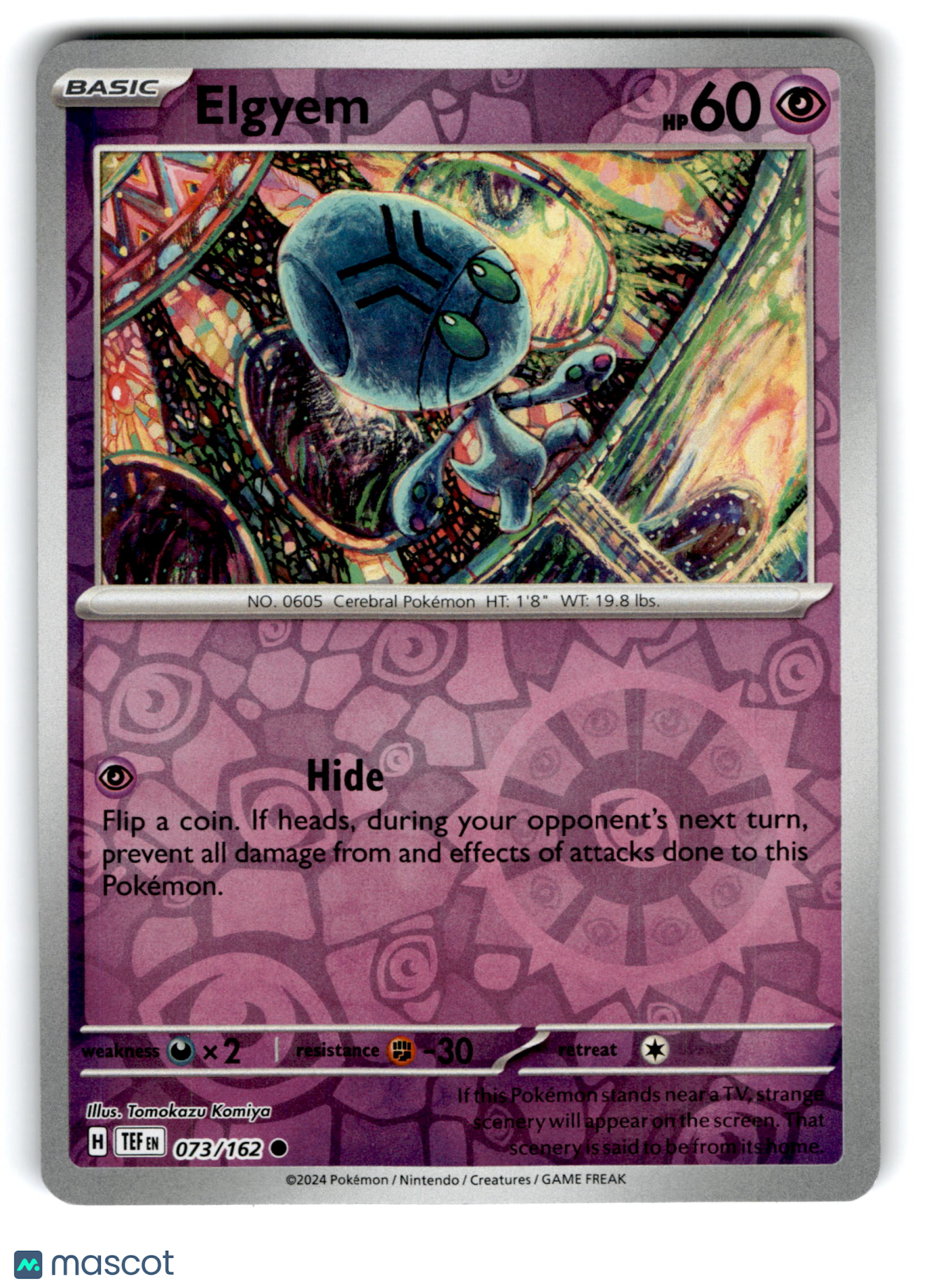 2024 Pokemon Elgyem #73/162