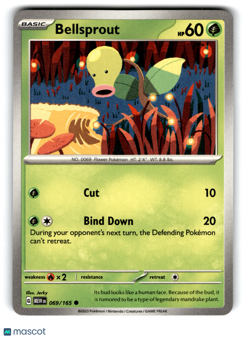 2023 Pokemon Bellsprout #69/165