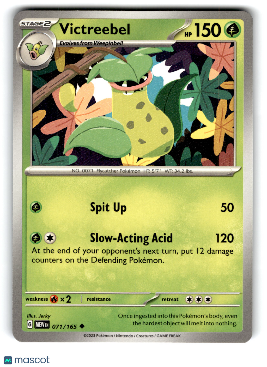 2023 Pokemon Victreebel #71/165