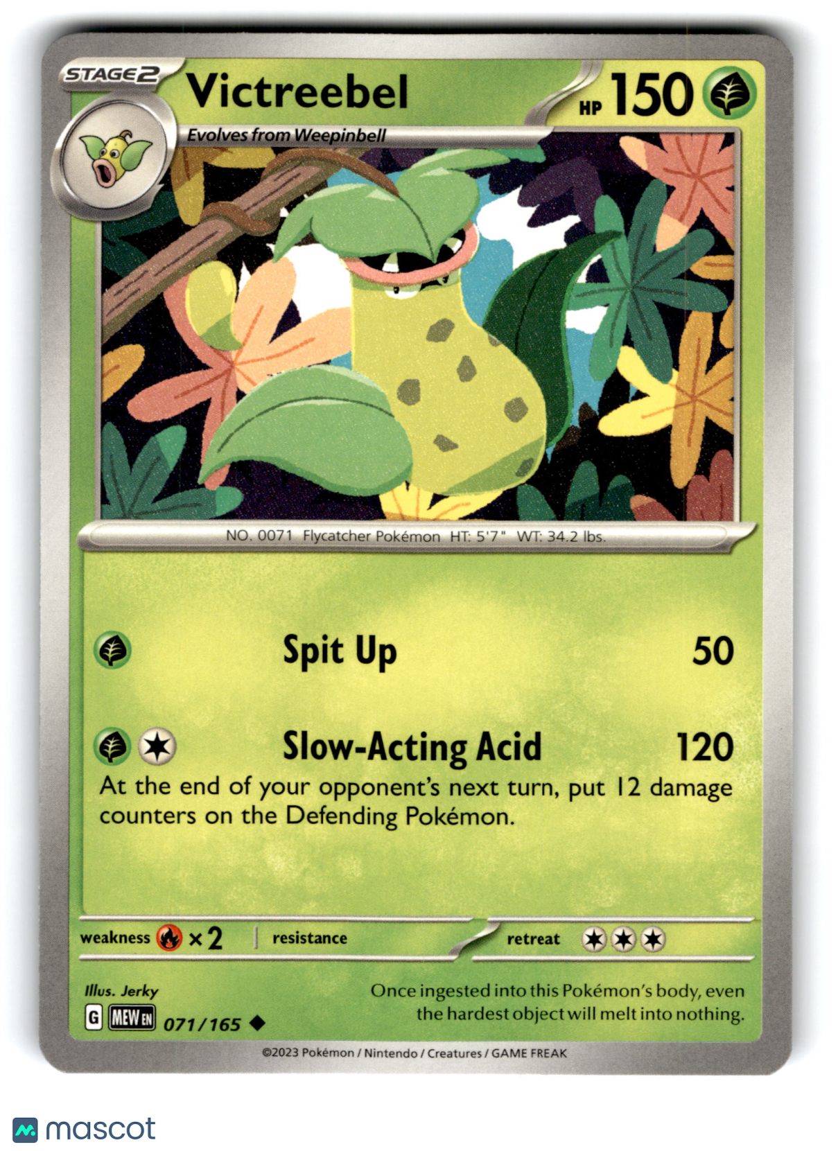 2023 Pokemon Victreebel #71/165