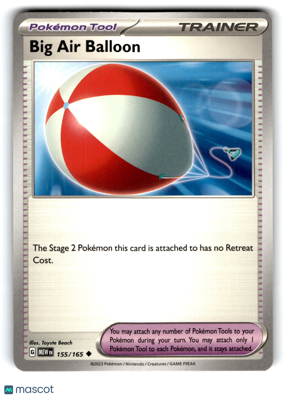 2023 Pokemon Big Air Balloon #155/165