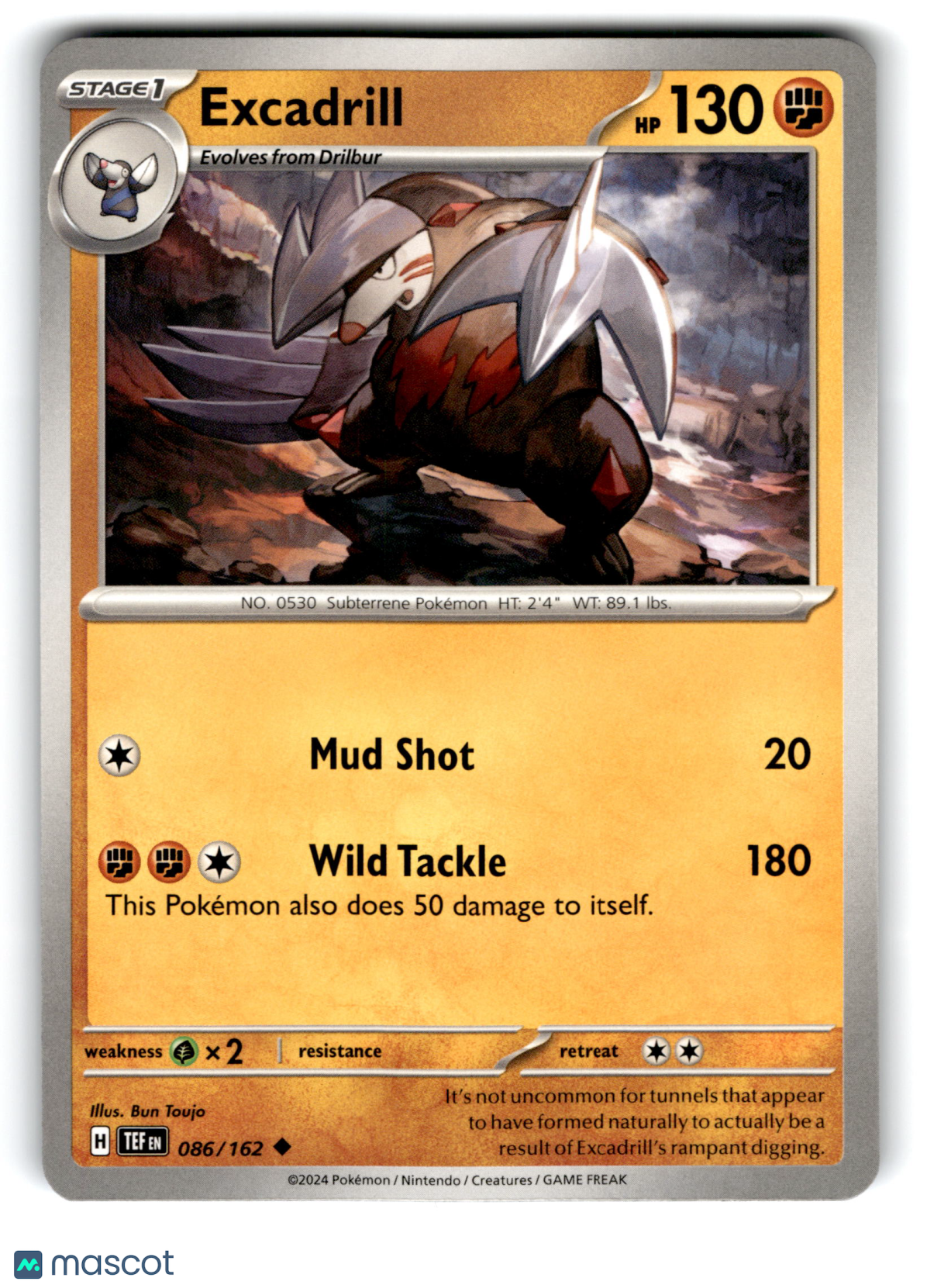 2024 Pokemon Excadrill #86/162