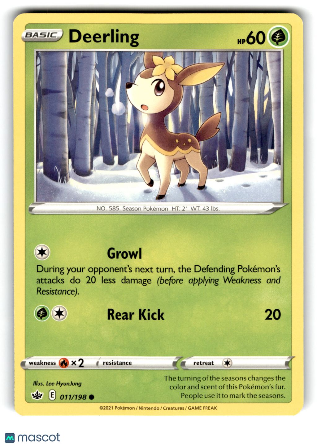 2021 Pokemon Deerling #11/198
