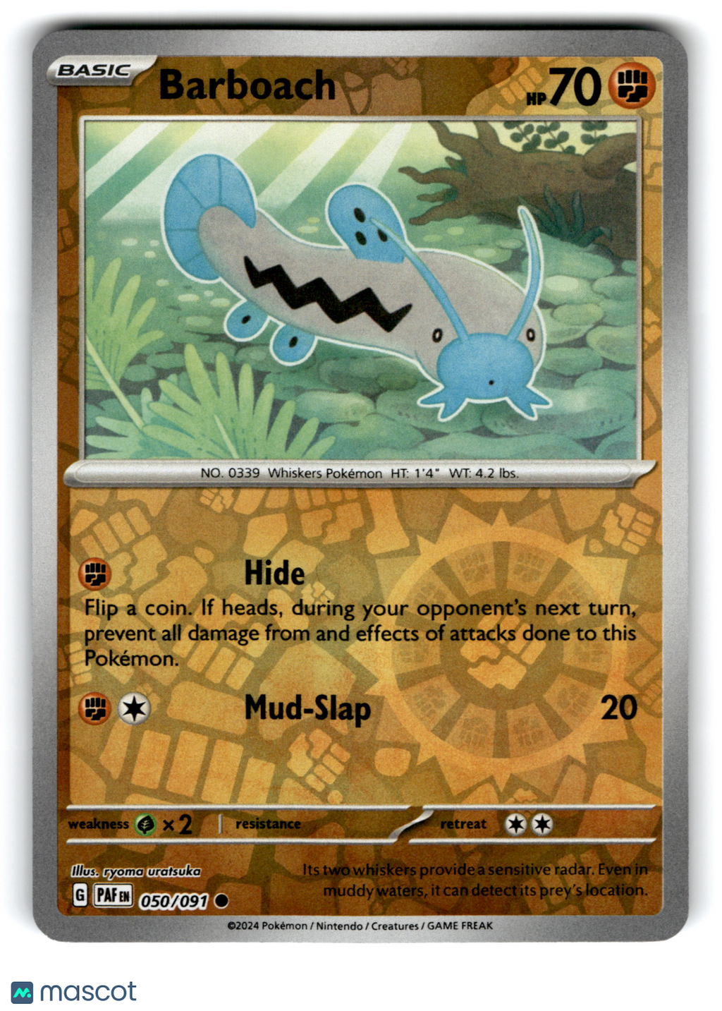 2024 Pokemon Barboach #50/91