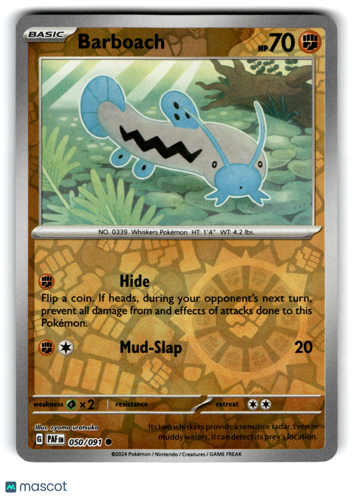 2024 Pokemon Barboach #50/91