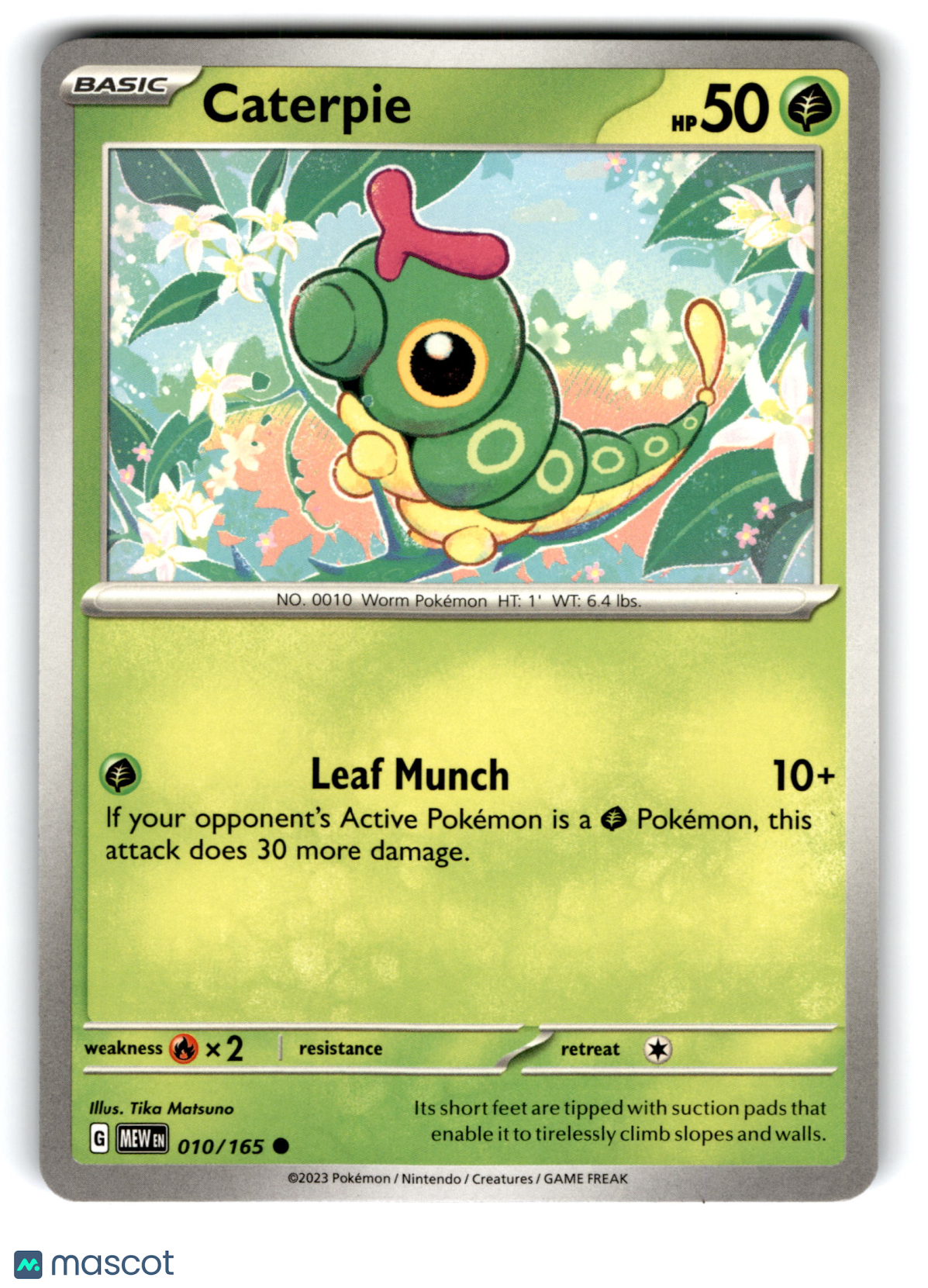 2023 Pokemon Caterpie #10/165