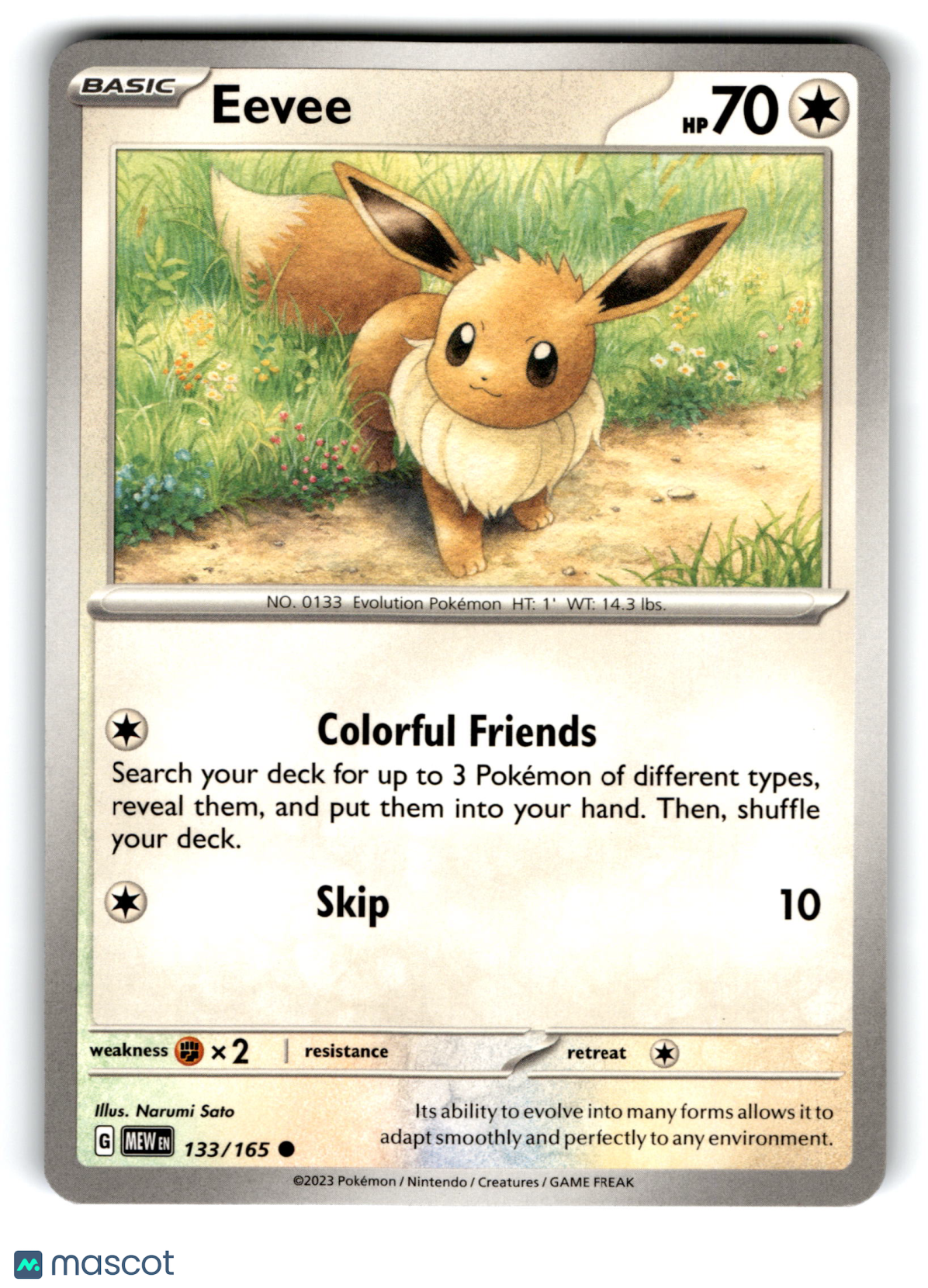 2023 Pokemon Eevee #133/165