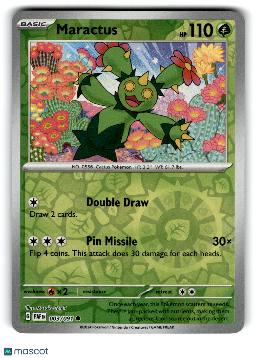 2024 Pokemon Maractus #3/91