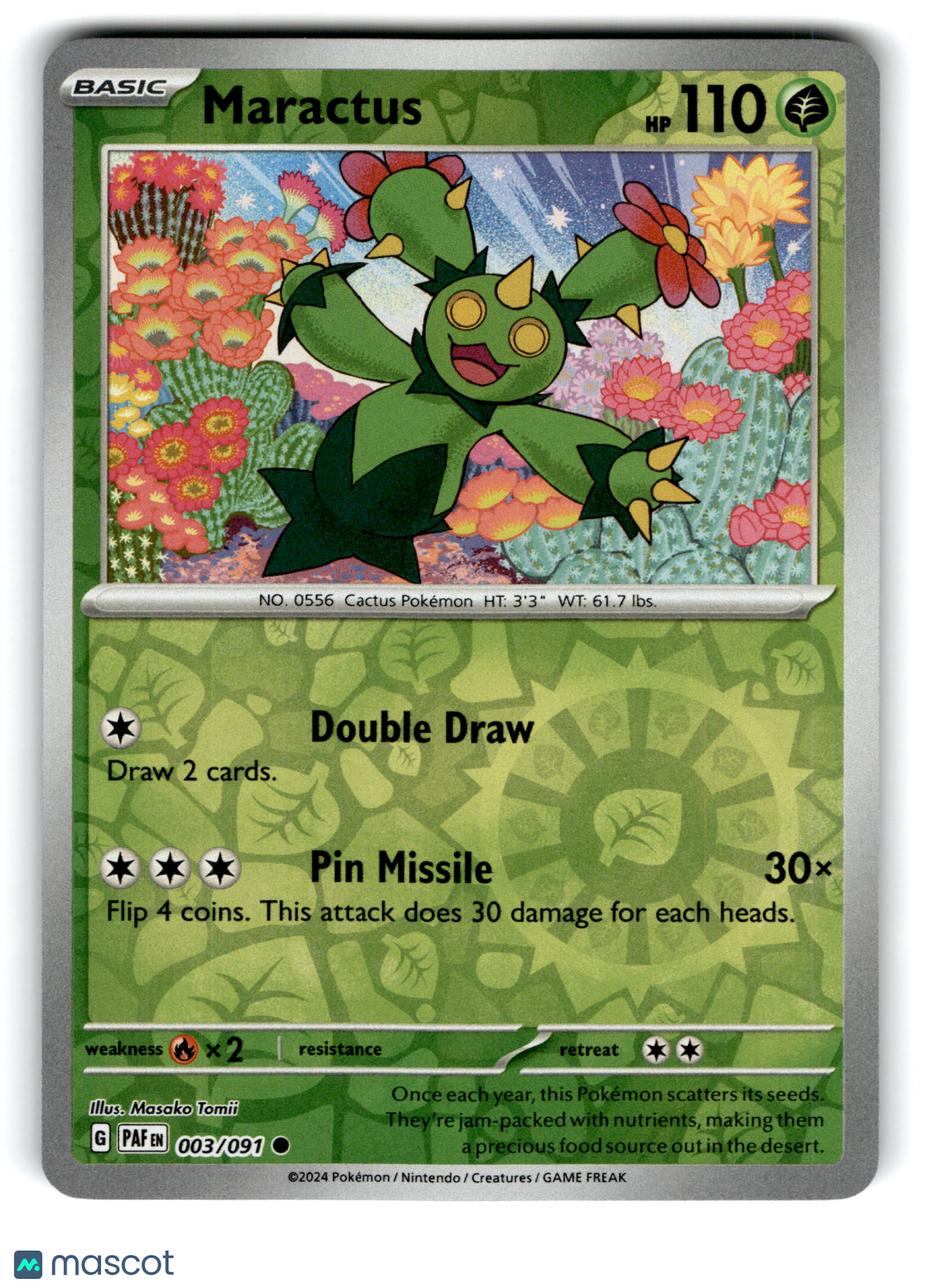 2024 Pokemon Maractus #3/91