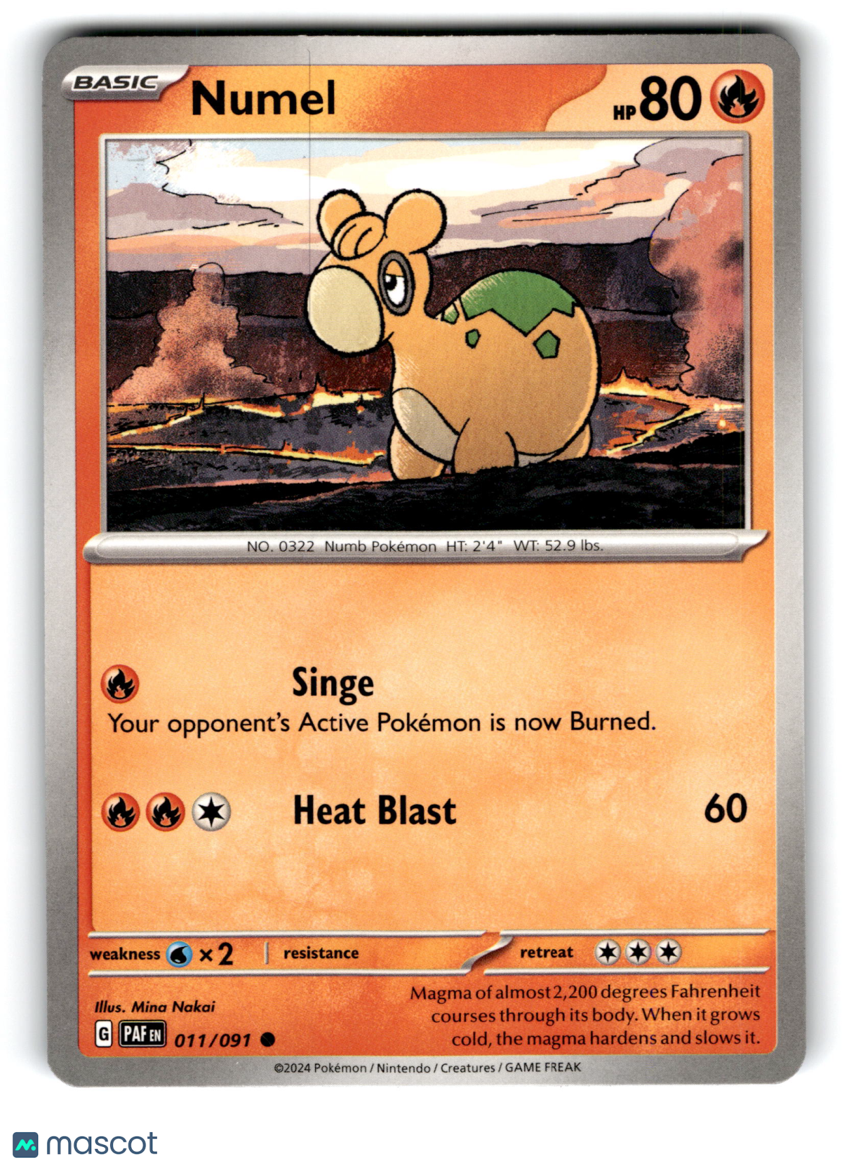 2024 Pokemon Numel #11/91