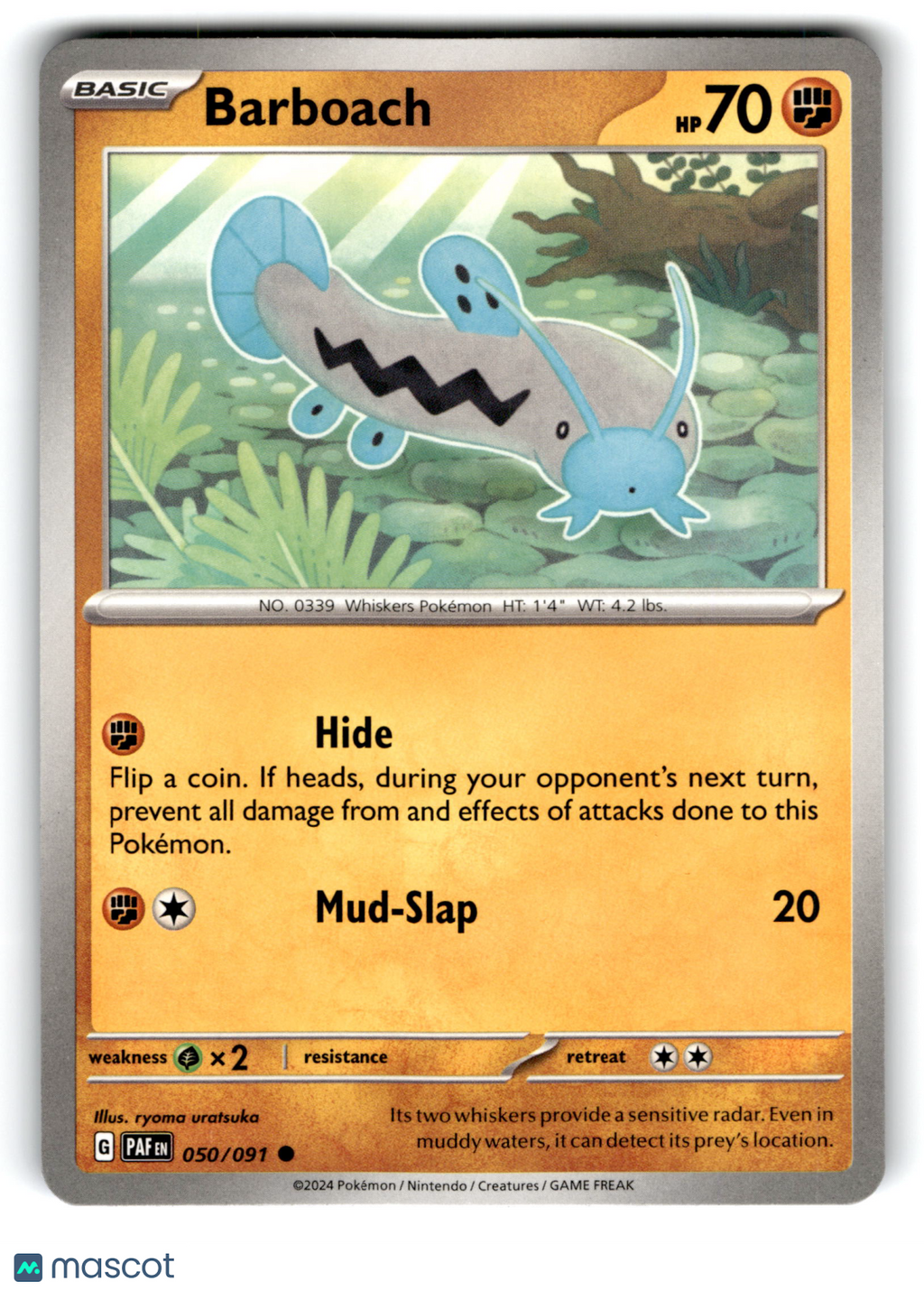2024 Pokemon Barboach #50/91