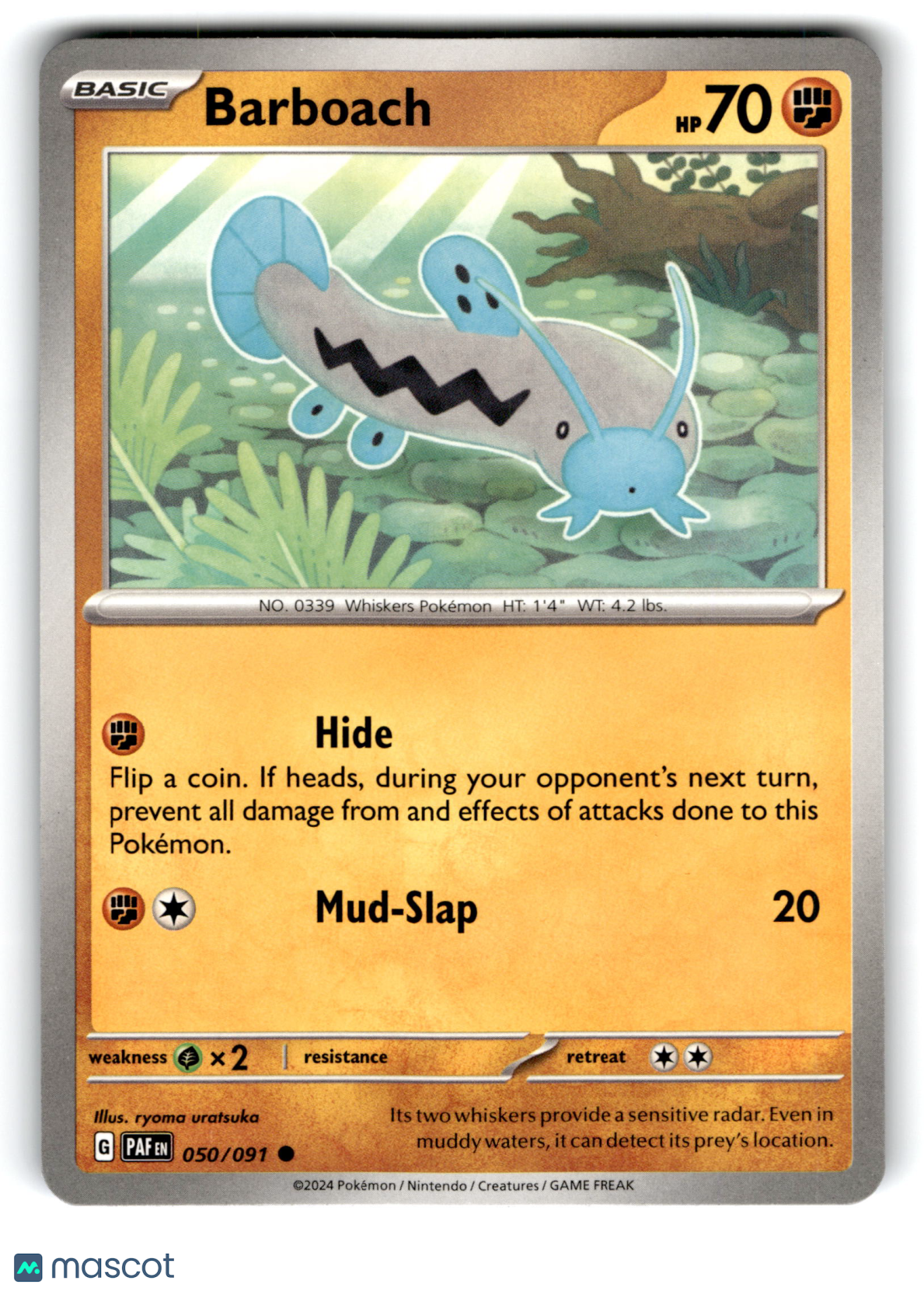 2024 Pokemon Barboach #50/91