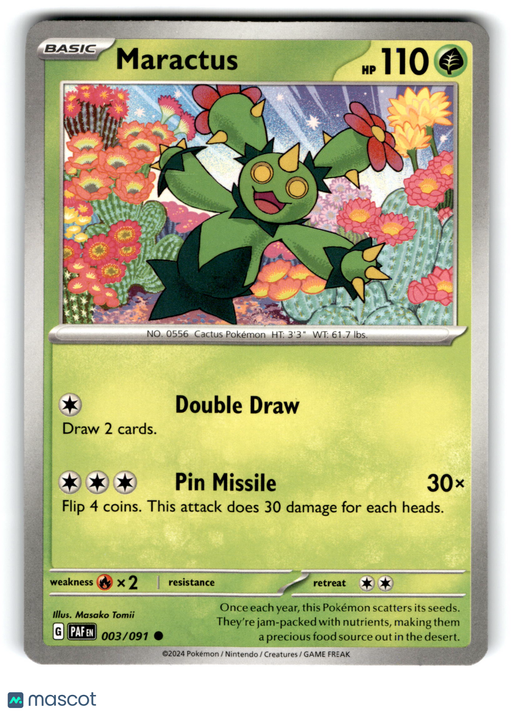 2024 Pokemon Maractus #3/91