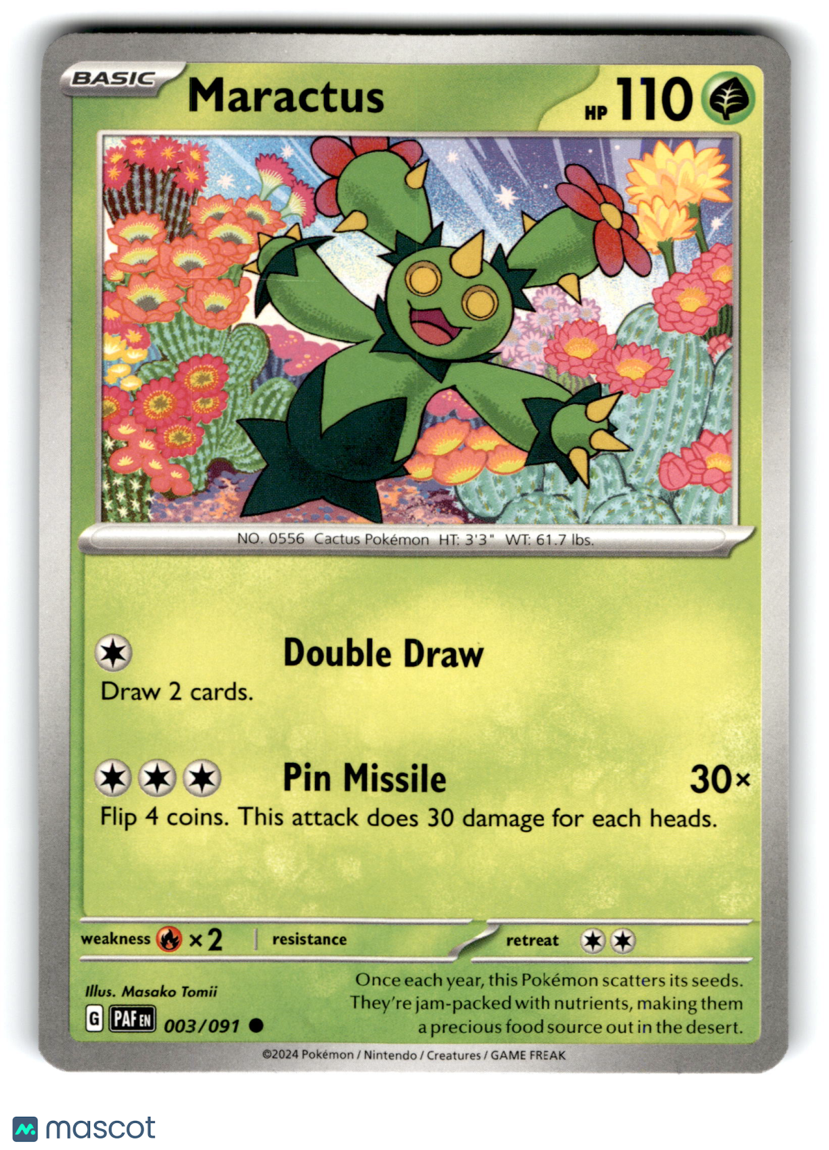 2024 Pokemon Maractus #3/91