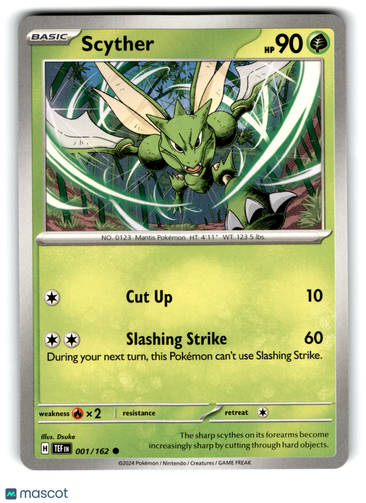 2024 Pokemon Scyther #1/162