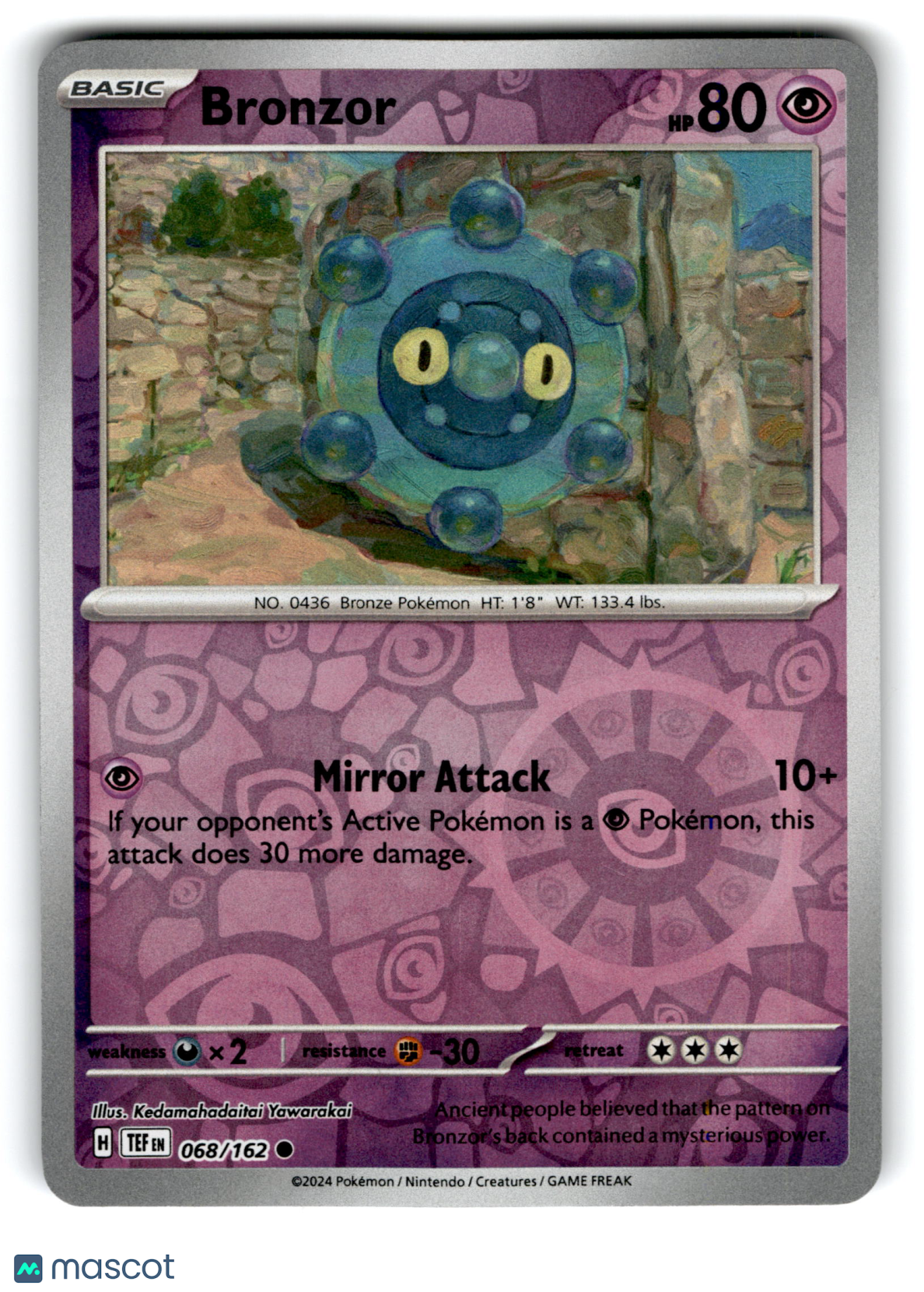 2024 Pokemon Bronzor #68/162