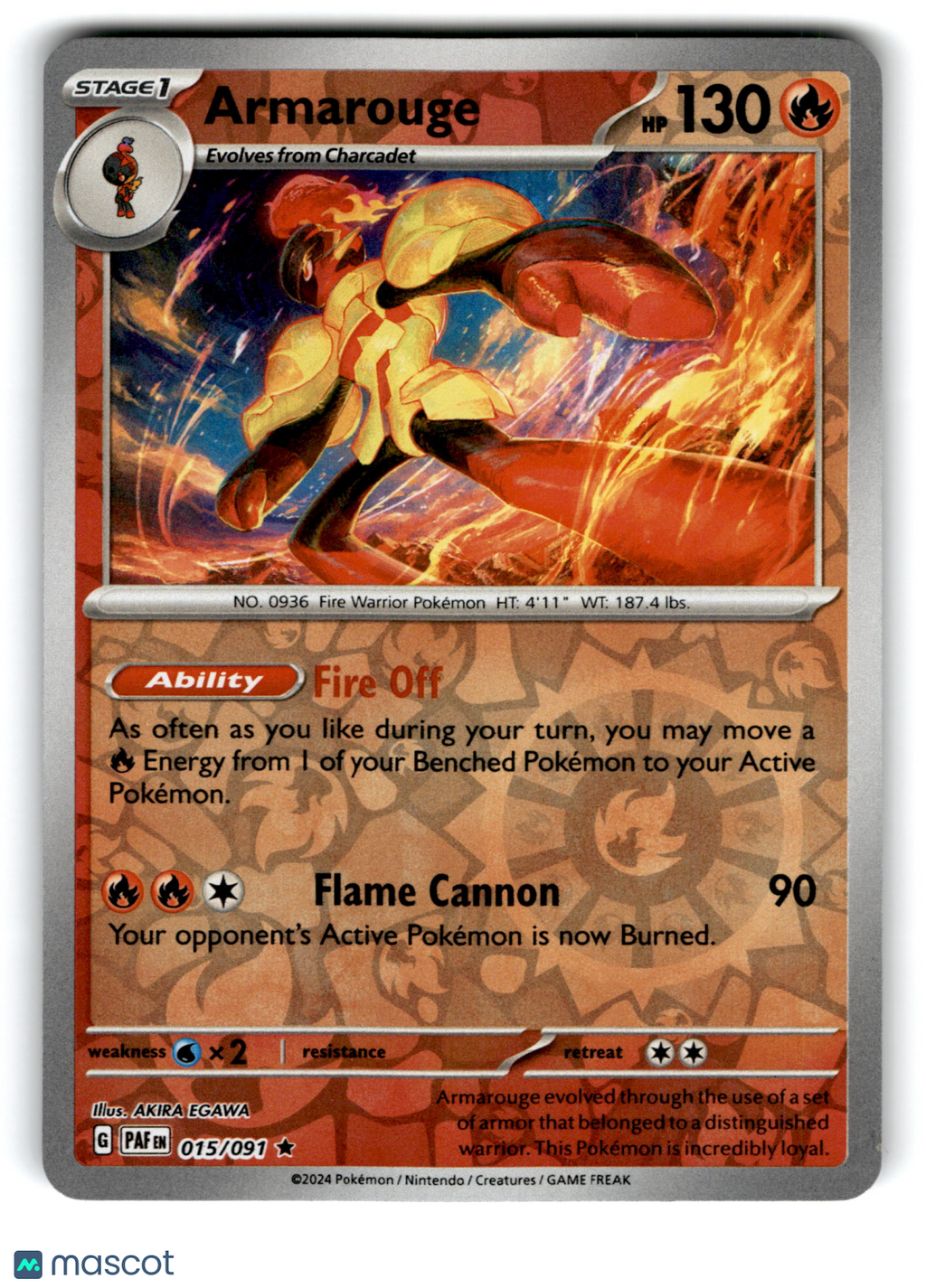 2024 Pokemon Armarouge #15/91