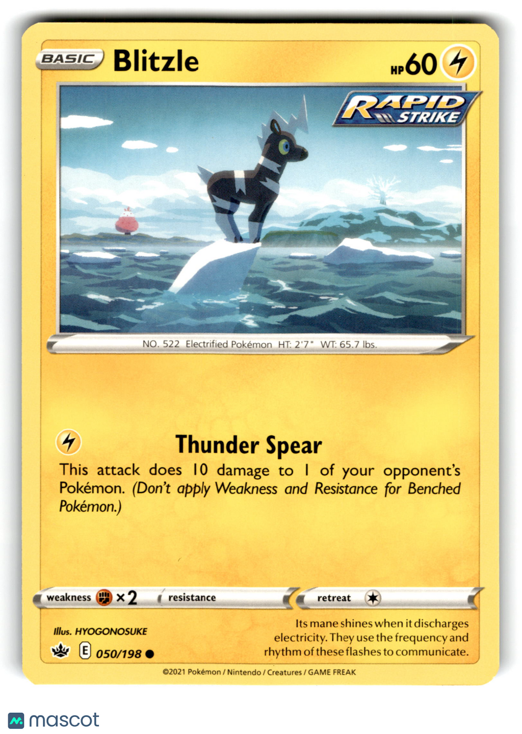 2021 Pokemon Blitzle #50/198