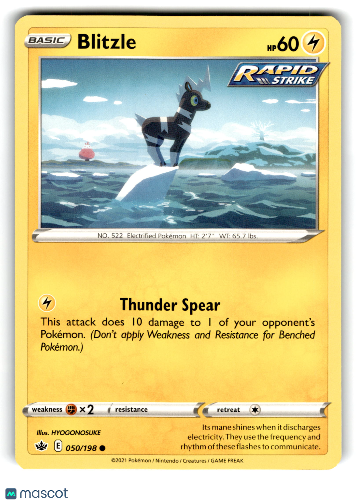 2021 Pokemon Blitzle #50/198