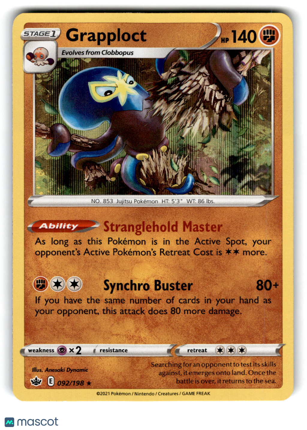 2021 Pokemon Grapploct #92/198