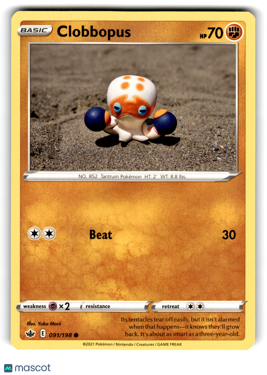 2021 Pokemon Clobbopus #91/198