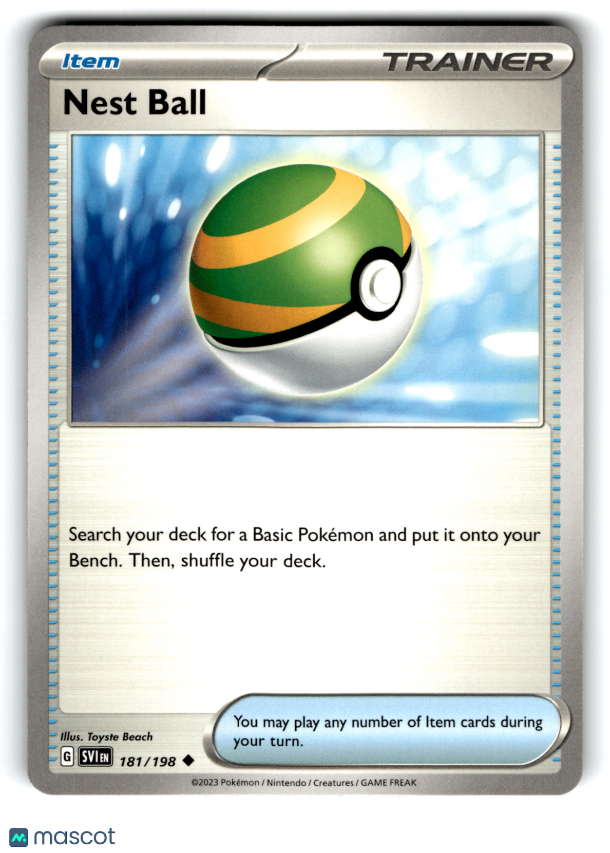 2023 Pokemon Nest Ball #181/198