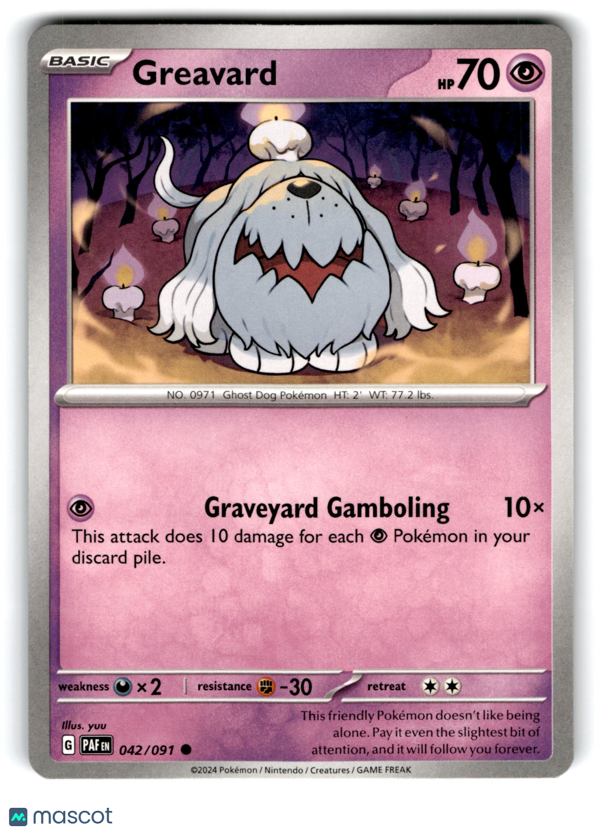 2024 Pokemon Greavard #42/91